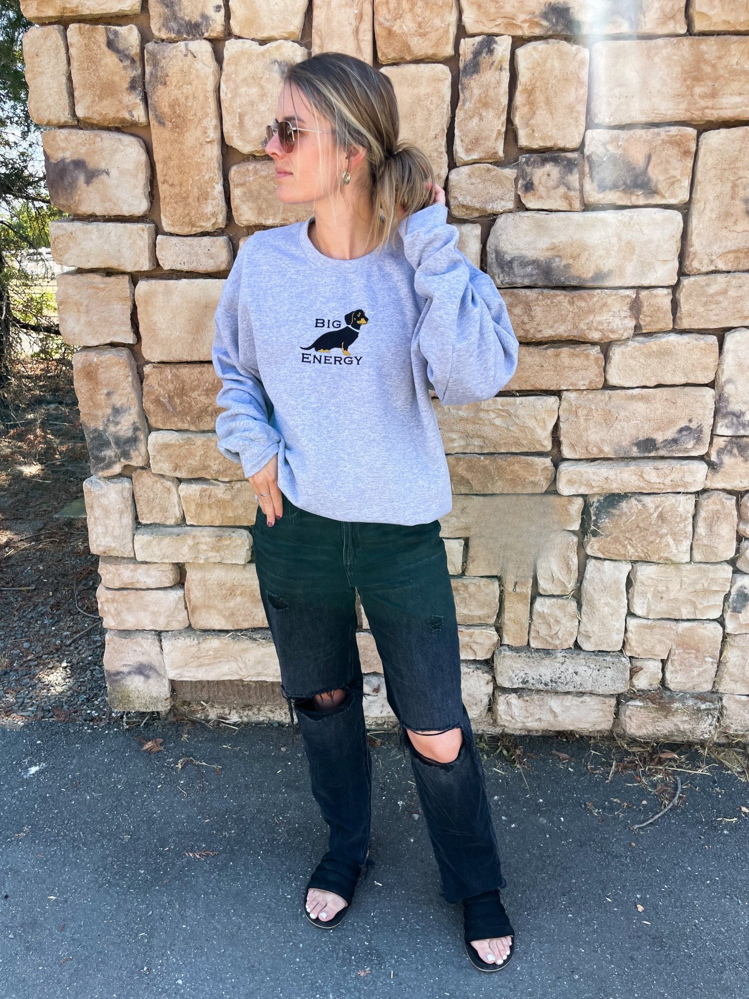 Big Weenie Energy Crewneck Sweatshirt | Humor & Style | GrrubPet